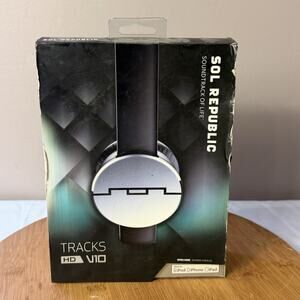 NEW Sol Republic Tracks HD VIO On-Ear Headphones - Black.